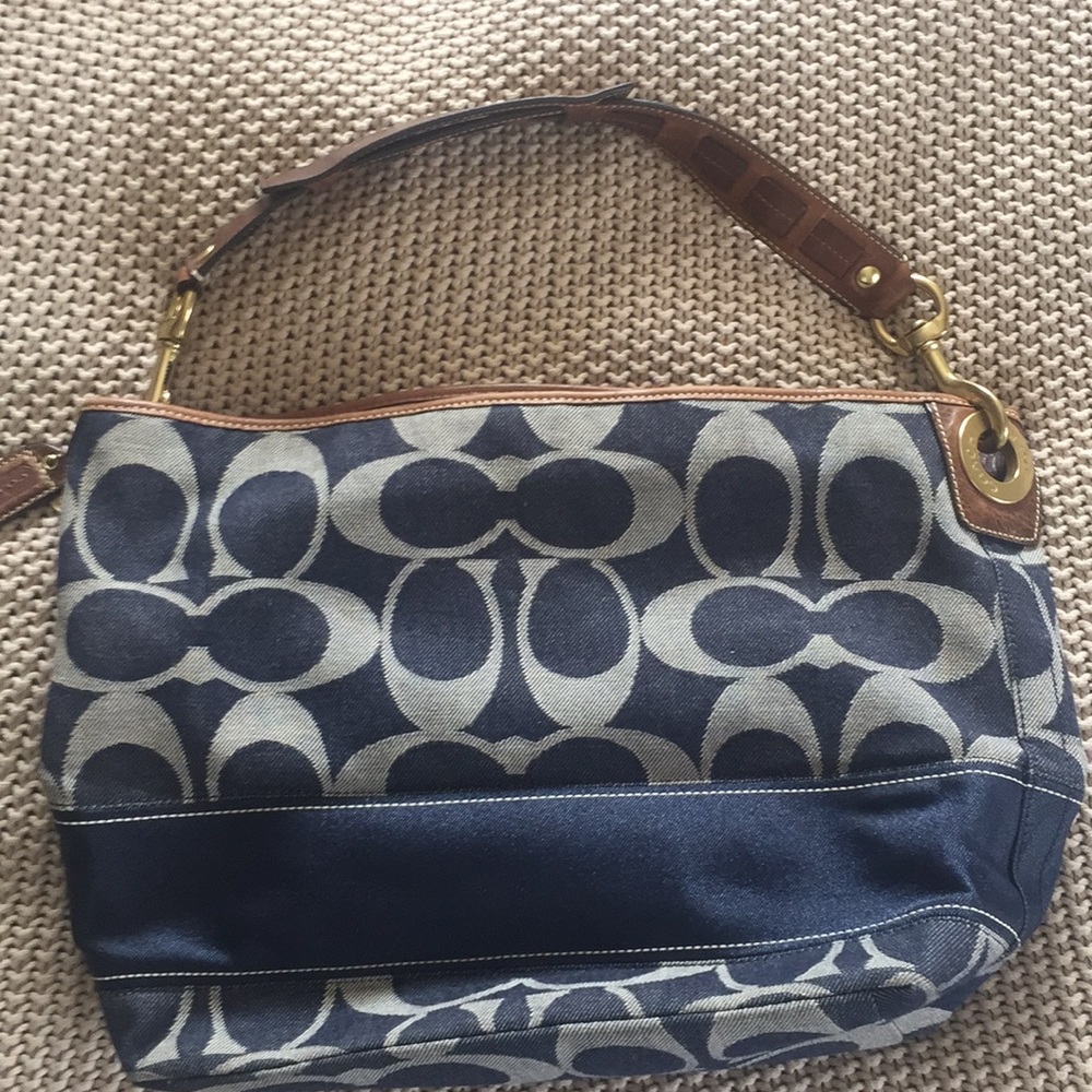 So adorable! Coach Denim purse!